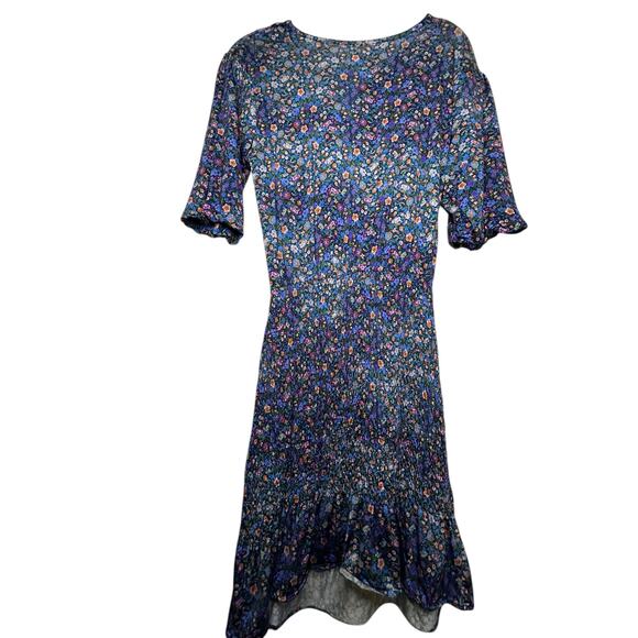 Sandro Pinelle Blue Floral Dress - Size 38 - Picture 3 of 15